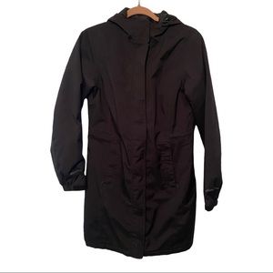 Eddie Baur black charcoal weatheredge eastsound insulated trench coat size small